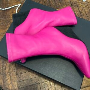 rag & bone Vibrant Fuchsia Pointed Toe Ankle Boots